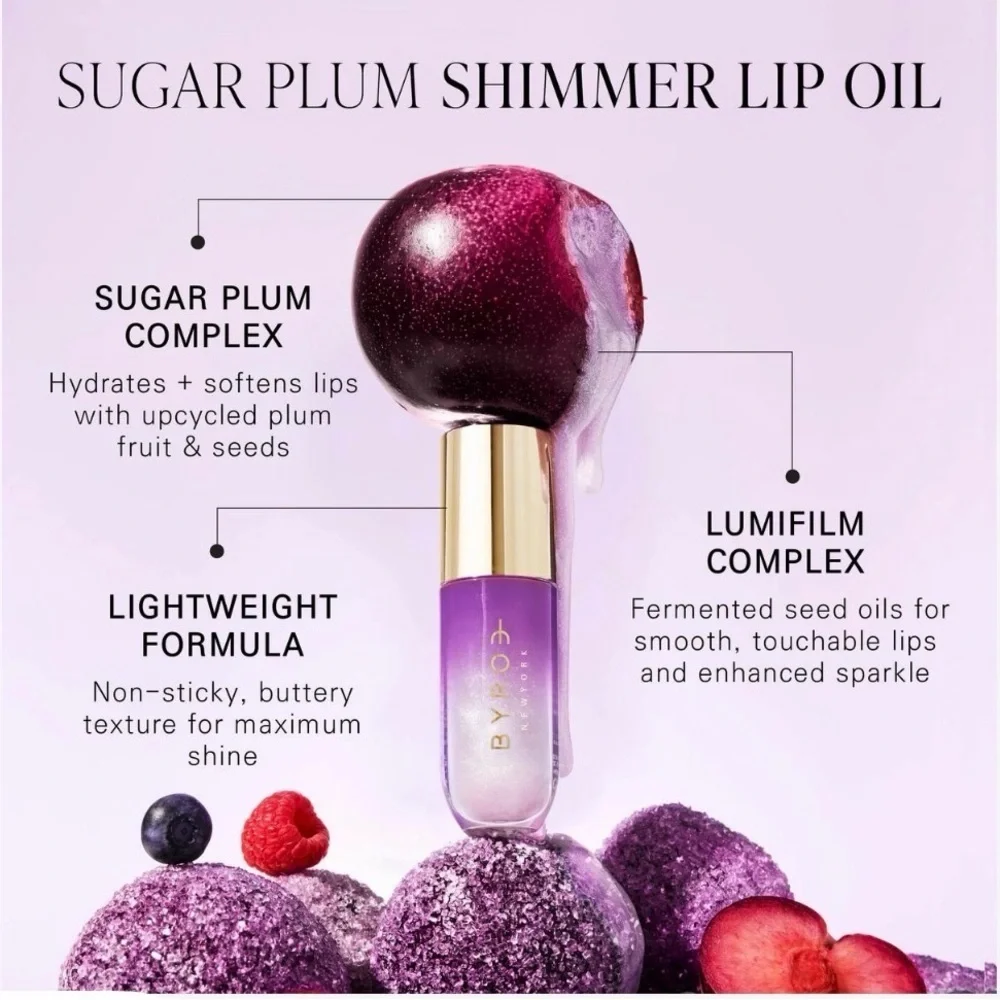 Byroe New York Sugar Plum Shimmering Lip Oil